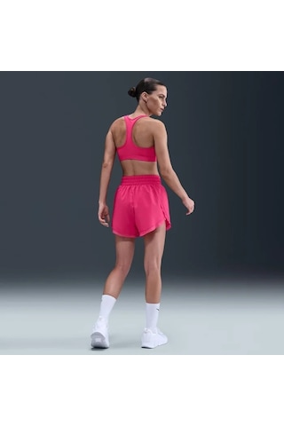 Nike Swoosh Dx6821-666 Orta Destekli Pedli Kadın Spor Sütyeni - Rush Pink Pembe