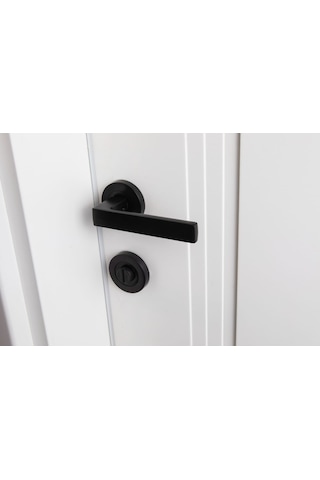 Siyah Lama Wc Kapı Kolu Ön - Arka Takım