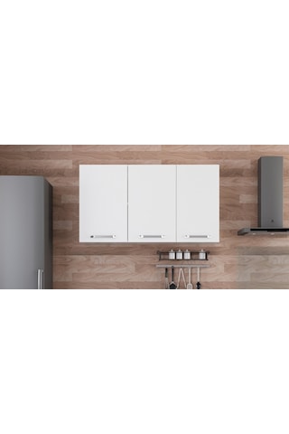 Minar 130 Cm Mutfak Dolabı Beyaz 130-B1-Üst Modül Beyaz