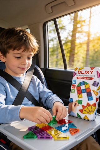 Mini Manyetik Bloklar 64 Parça Travel Set Seyahat Kutulu