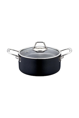 Zest Gusto Granit 26cm Derin Tencere siyah