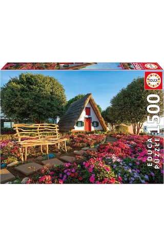 Educa 1500 Parça Portekiz Madeira Adası Puzzle - 19938 - Santana Madeira