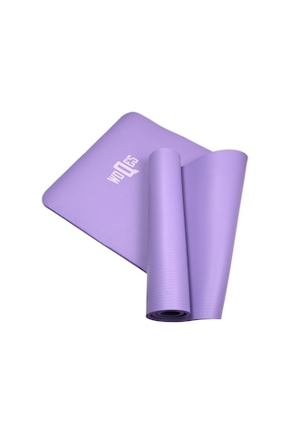 Woqes Konforlu Ve Kaymaz Nbr Yoga Matı 10 Mm Kalınlık Ekstra Destekli Ve Dayanıklı Tasarım Mor