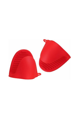 Geeksen Küçük Eller İçin Yemek Dereceli Silikon Fırın Eldiveni - Isı & Soğuk Dayanıklı, Kaymazsız Tutuş, Fırın/pişirme/barbekü Kullanıma Uygun Kırmızı Çok Renkli