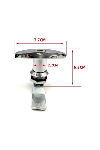 Homyl Anahtarlı T Şeklinde Saplı Kilit Çinko Alaşımlı