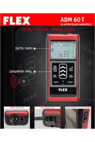 Flex ADM 60-T Lazer Dijital Lazermetre