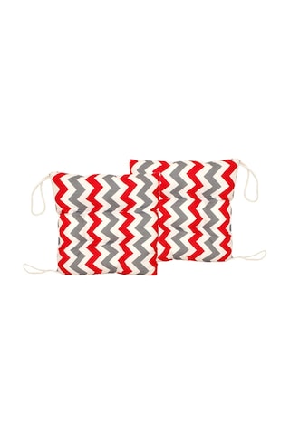 Wellmop Bağcıklı Silikon Minder 40x40 Cm Antrasit Siyah-beyaz