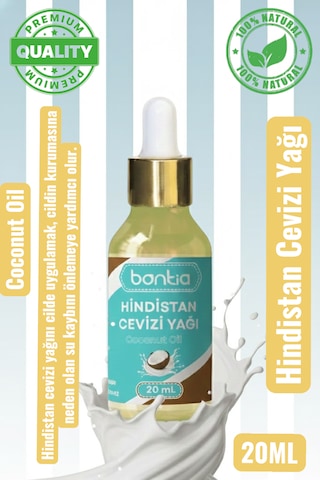 Hindistan Cevizi Yağı 20 Ml Soğuk Sıkım Doğal Nemlendirici, Saç Ve Cilt Bakımı, Oil Pulling 20 ML