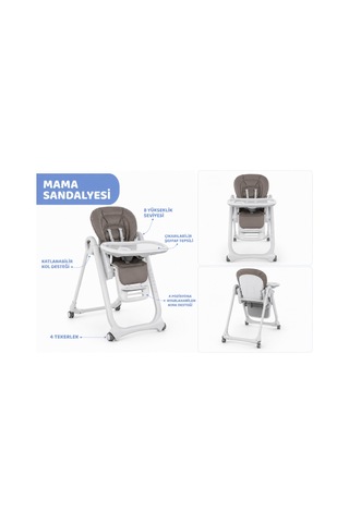 Bşkvirgo Mama Sandalyesi Brown Renk: Brown Bsk2026