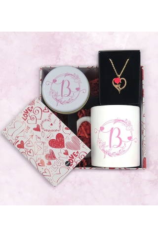 BK Gift Sevgiliye Özel Kutuda Hediye Seti, Kupa Bardak, Sevgili Hediyesi, Aşk Kolyesi, Kokulu Mum,Yıl Dönümü Hediyesi-7