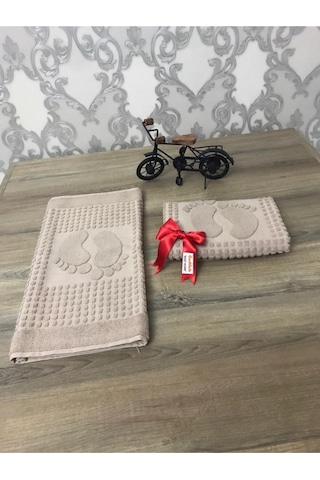 Banyo Ayak Havlusu 2'li Bej