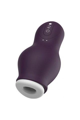 Carmine 7 Emiş Modlu Penis Eğitmeni Şarjlı Su Geçirmez Otomatik Mastürbatör Mor