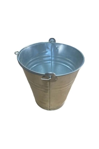 Mobilreyon 2 Adet Su Kum Kovası 10 Litrelik, Metal Galvanizli Sac Kova, Yangın Kovası Diğer