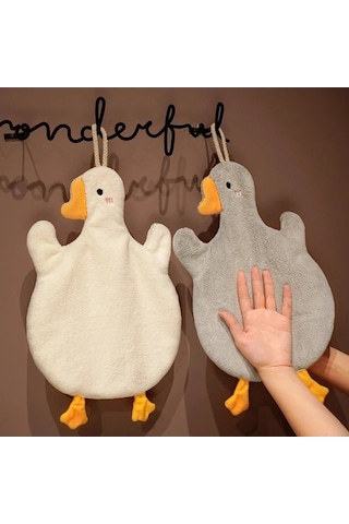 Zyzqstore Karikatür Kaz El Havlusu Mutfak Banyo Tuvalet Çok Renkli Ev Dekorasyonu Çok Renkli