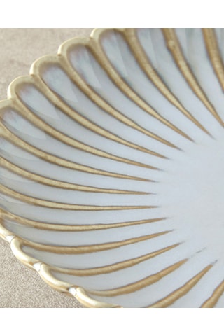 English Home Fiore New Bone China Pasta Tabağı Gri Gri