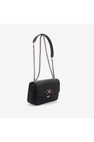 Guess Nadira Kapitoneli Mini Çapraz Çanta Hwqg8424210 Siyah