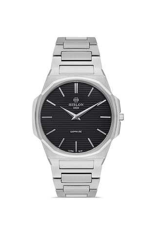 Hislon Classic Cl127s-04ss Çizilmez Safir Cam Erkek Kol Saati Çok Renkli