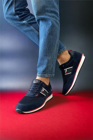 Erkek Günlük Sneaker Spor Ayakkabı Lacivert-Lacıvert Lacivert