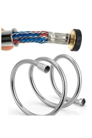 Banyo Spiral Çelik Örgülü Paslanmaz Kırılmaz 150cm Duş Hortumu
