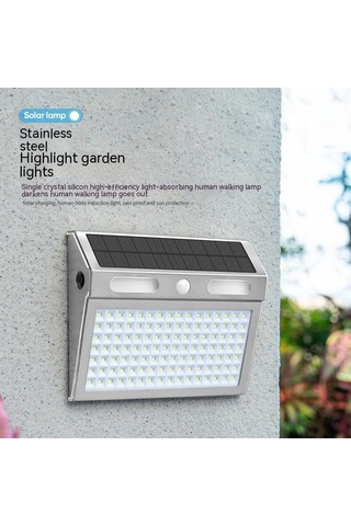 Cbtx Ds138 Güneş Enerjisi Işıkları Kapalı Dış Mekan Ip65 Su Geçirmez Aydınlatma Lambası Duvara Monte Işık - Beyaz Işık Diğer