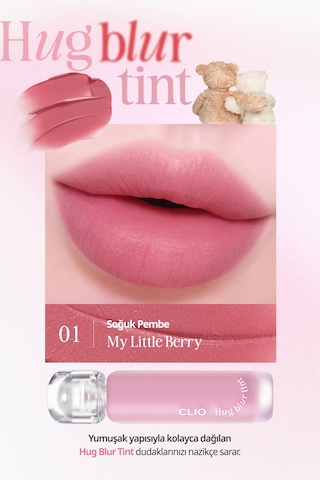 Hafif Ve Köpüksü Dokusuyla Pürüzsüz Görünüm Sunan Tint Clıo Hug Blur Tint 001 My Little Berry 13954070