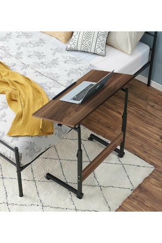 Yükseklik Ayarlı Eğimli Ve Katlanabilen Laptop Sehpası - Ceviz