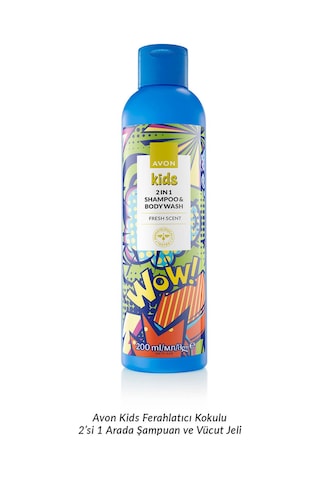 Kids Wow 2 Si 1 Arada Saç Ve Vücut Çocuk Şampuanı 200 Ml. Tüm Saçlar