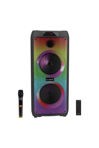 Leader LP-8100 8 incx2 RGB Taşınabilir Ses Sistemi