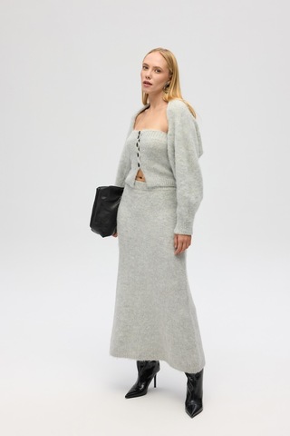 Vintera Gri Üçlü Triko Takım Gri