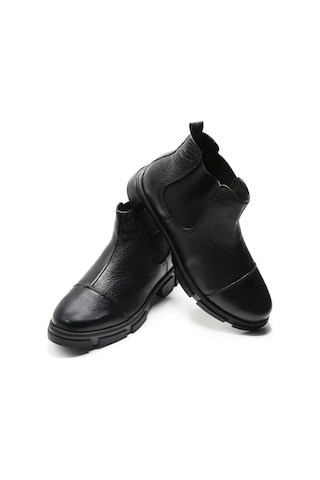 Büyük Numara Erkek Bot Rahat Geniş Kalıp Siyah