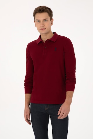 U.S. Polo Assn. Erkek Bordo Basic Sweatshirt 50307687-VR014