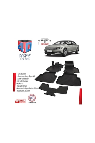 Ekiciler Vw Passat B8 4D Havuzlu Paspas 2015 Ve Üzeri