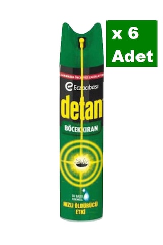 Detan Köpük Böcek Spreyi Kokusuz 6 x 275 ML