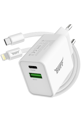 Buff BL60-ST Type-C To Lightning 20 W Şarj Aleti Seti