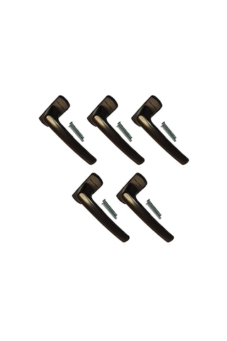 5 Adet Koyu Kahve Pimapen® Marka Pencere Kolu (Aluminyum)