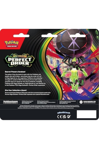 Pokemon Orjinal Lisanslı Tcg Mega Evolution Perfect Order 3 Paket Blister Chikorita Promo 31 Kart