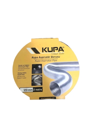Alüminyum Esnek Aspiratör Borusu 120 Mm. - 2 Mt.