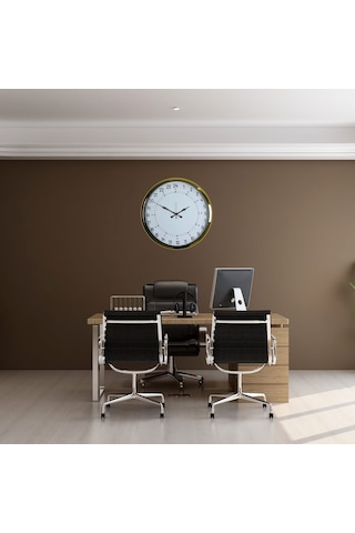 Gold 24 Saat Göstergeli Özel Tasarım Duvar Saati 11 22650634