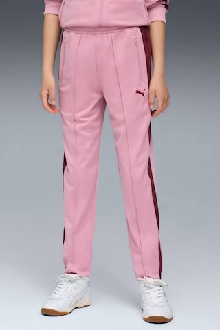 Puma T7 Pembe Çocuk Eşofman Altı 7-16 Yaş Pembe/bordo