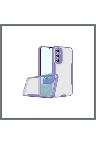 Mmb-trade Samsung Uyumlu Galaxy A24 4g Kılıf Platin Silikon - Lila Mmbz