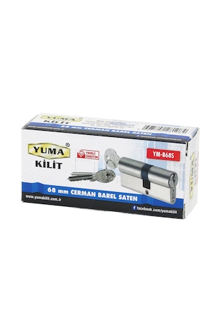 Northcity 68 Mm Barel Silindir Kilit Nikel Saten 3 Anahtar