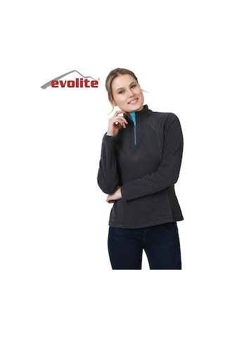 Evolite Fuga Bayan Mikro Polar Sweater - Gri Çok Renkli