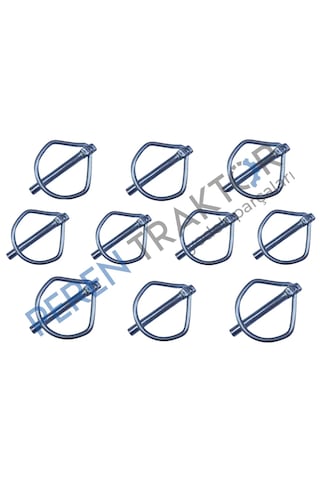 Peren Traktör Tüm Traktörlerle Uyumlu Yaylı Pim 6mm - 10'lu