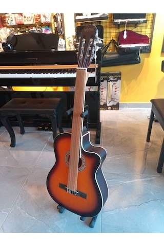 Ravenni Rcg-120 4/4 Klasik Gitar Tam Boy Kesik Kasa Kılıf+penaseti+kapo Hediyeli Sunburst