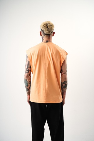 Respire Erkek Basic Tank Top Atlet Şeftali
