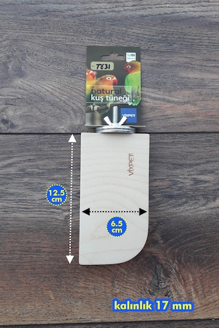 Venty 12.5 cm Stand Papağan Tüneği | Ahşap Stand | Sultan, Lori, Monk, Muhabbet, Forpus, Cennet - T631