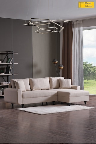 Kagu Corner Flavia Köşe Takımı Krem