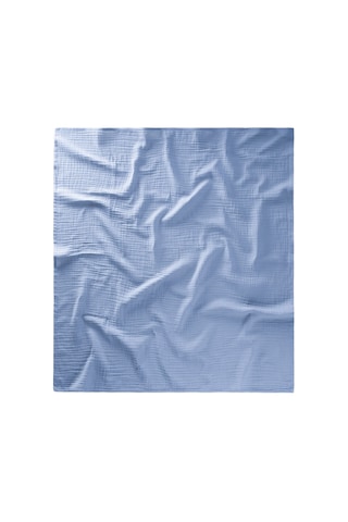 Düz Müslin Battaniye 90x100 Cm Açık Mavi