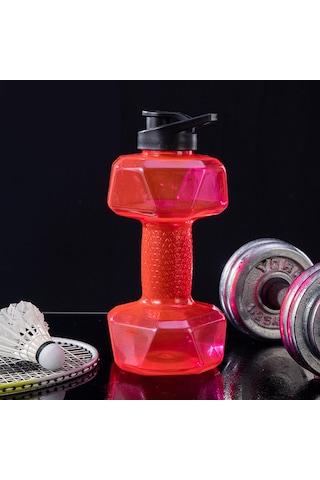 Dolıty Fitness Halter Ağırlığı Güçlü Su İçecekleri Şişesi 1500ml-kırmızı