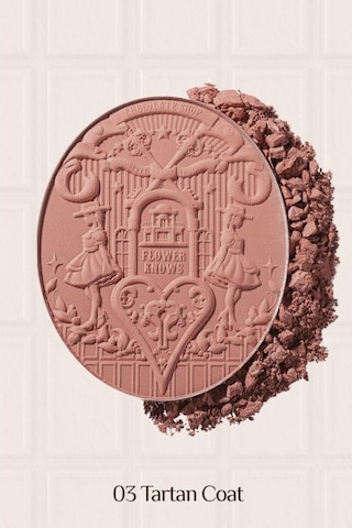 Flower Knows Chocolate Wonder-shop Embossed Blush Lüks Pudra Allık 03 Tartan Coat